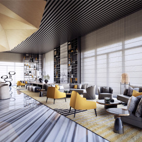 现代销售中心休息区